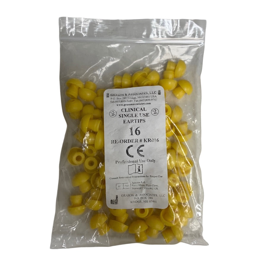 GRASON AND ASSOCIATES LLC KR016 Clinical Single Use Eartips 16 mm Pack Of 100 Pcs