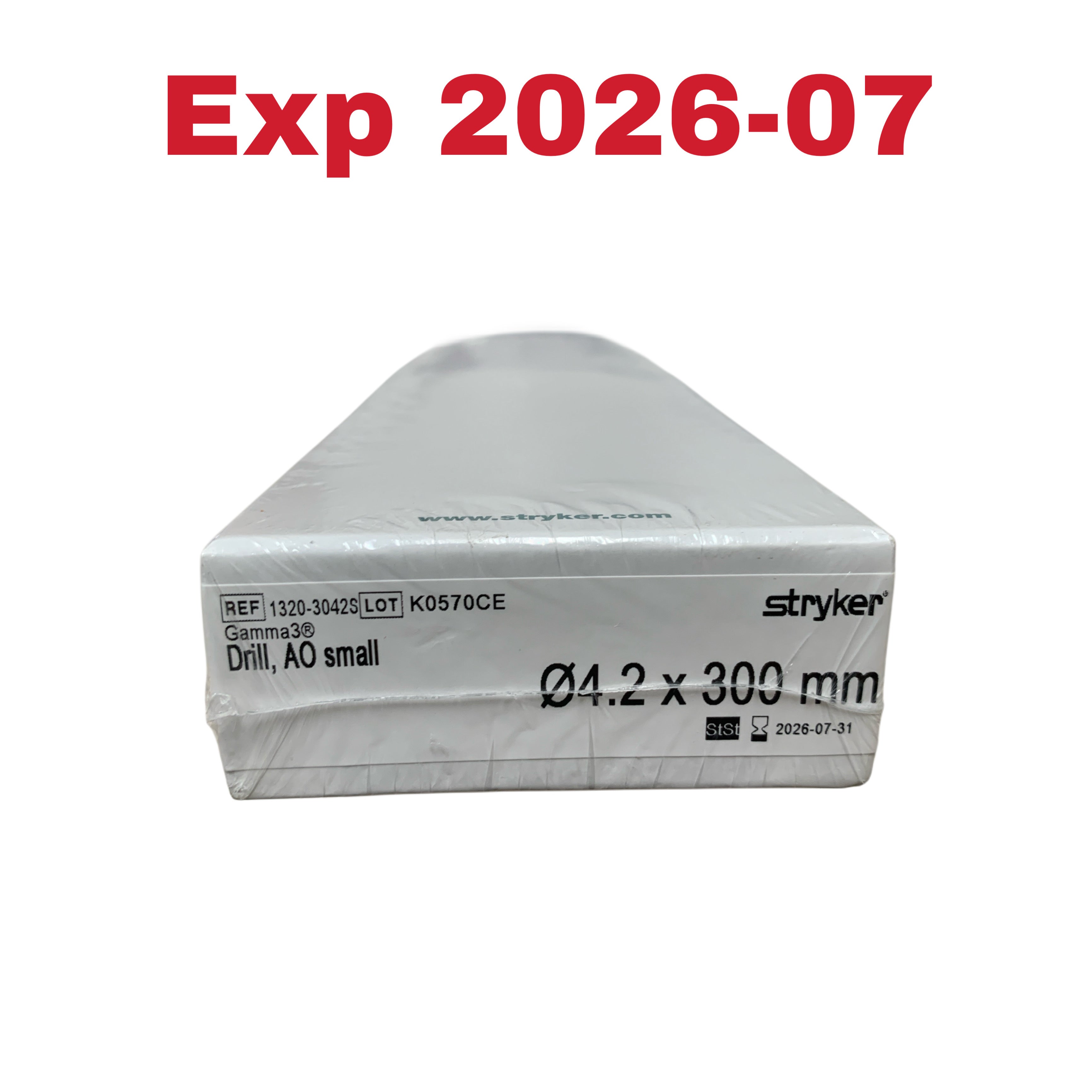 STRYKER 1320-3042S Gamma3 Drill AO Small 4.2 x 300 mm Exp 2026 07