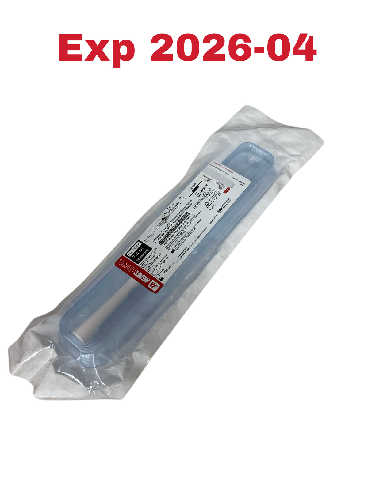 MERIT MEDICAL SSR75S-01 SCOUT Reflector and Delivery System 7.5 cm 16G Needle Exp 2026 04