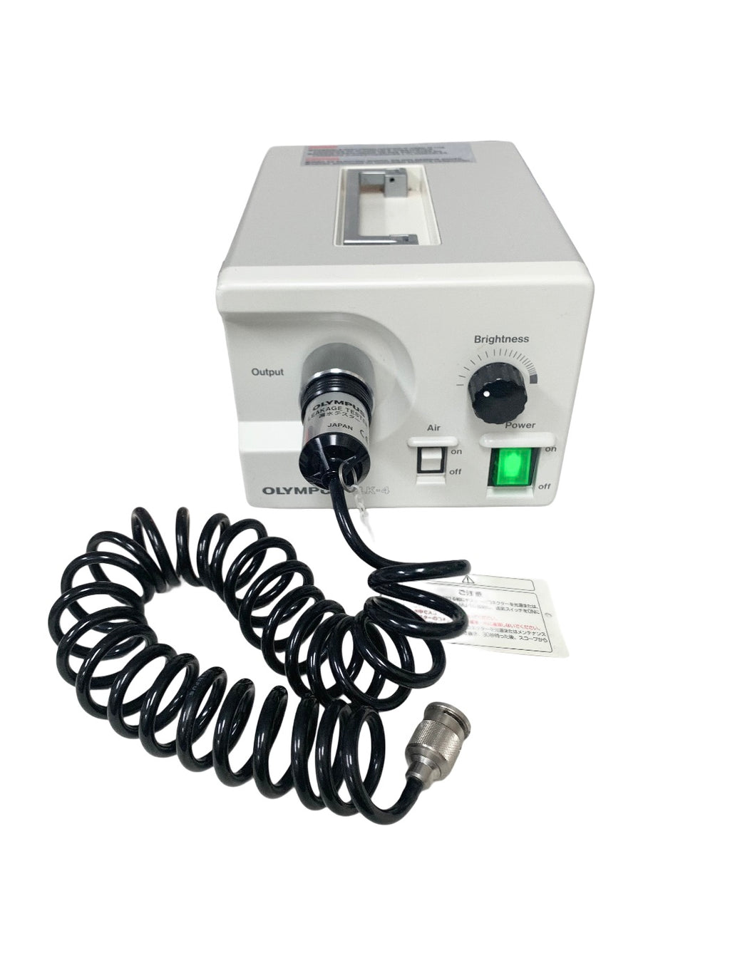 OLYMPUS HALOGEN LIGHT SOURCE MODEL CLK-4 WITH LEAKAGE TESTER
