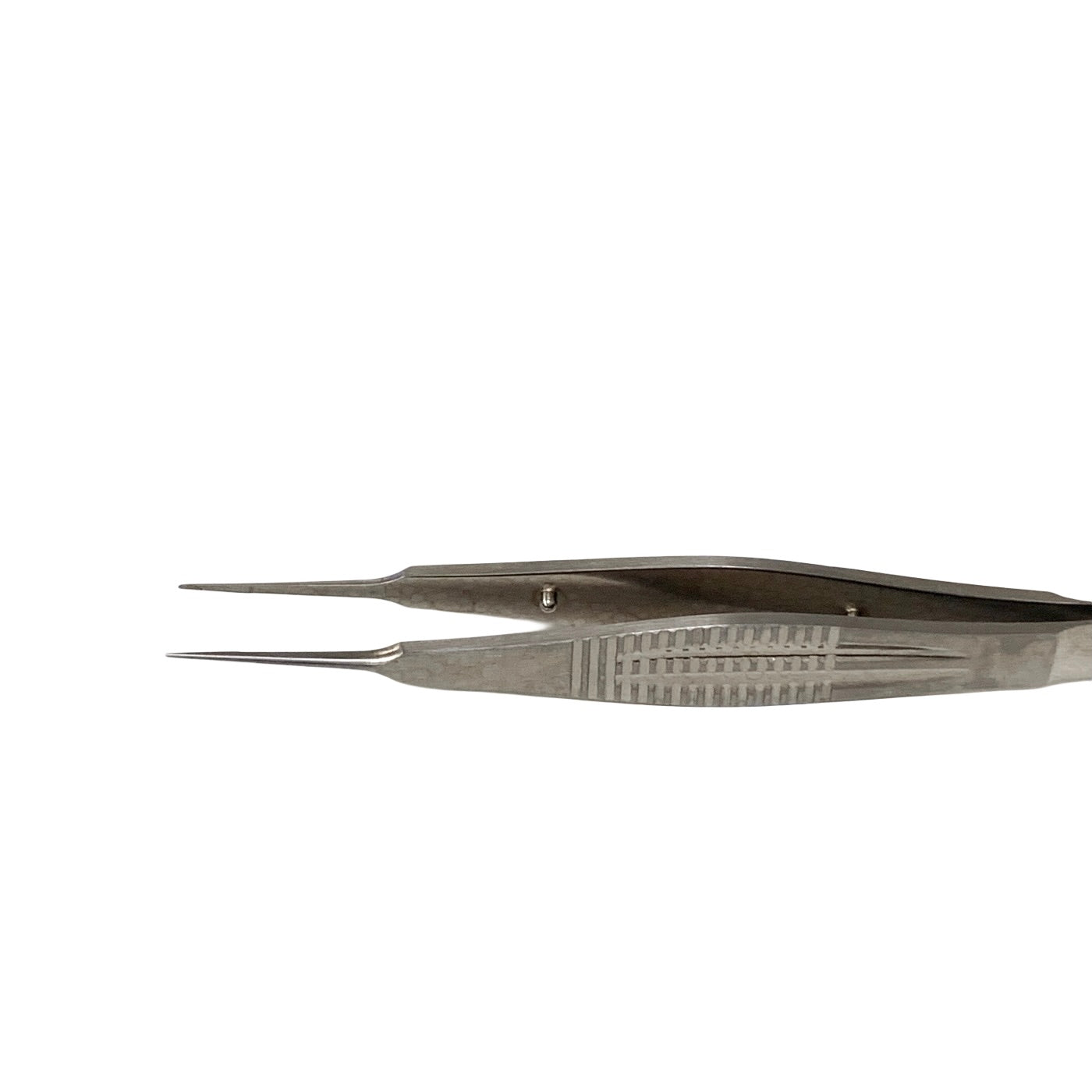 AMBLER REF 2288E MacGregor conjunctival forceps 4 3/8'',straight shafts, 5.5mm tying platform, 1.0mm cross-serrated tips, wide flat handle