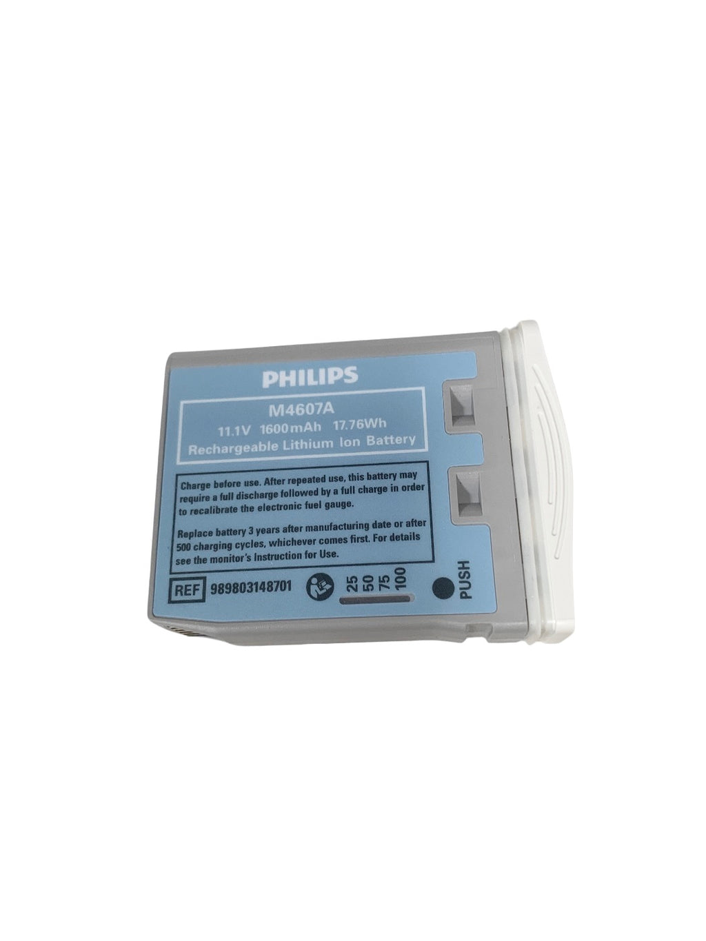 PHILIPS REF M4607A 11.1V 1600 mAh 17.76Wh Rechargeable Lithium Ion Battery - NEW Open