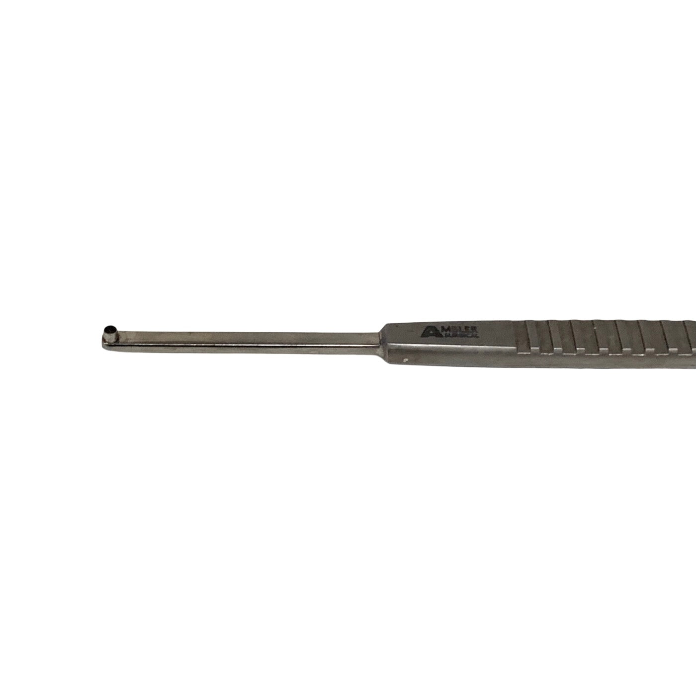 AMBLER REF 5436E O'Connor scleral depressor/marker 5 3/8'', double-ended, 3.0mm wide teardrop-shaped end and 1.5mm Gass marking end, flat handle