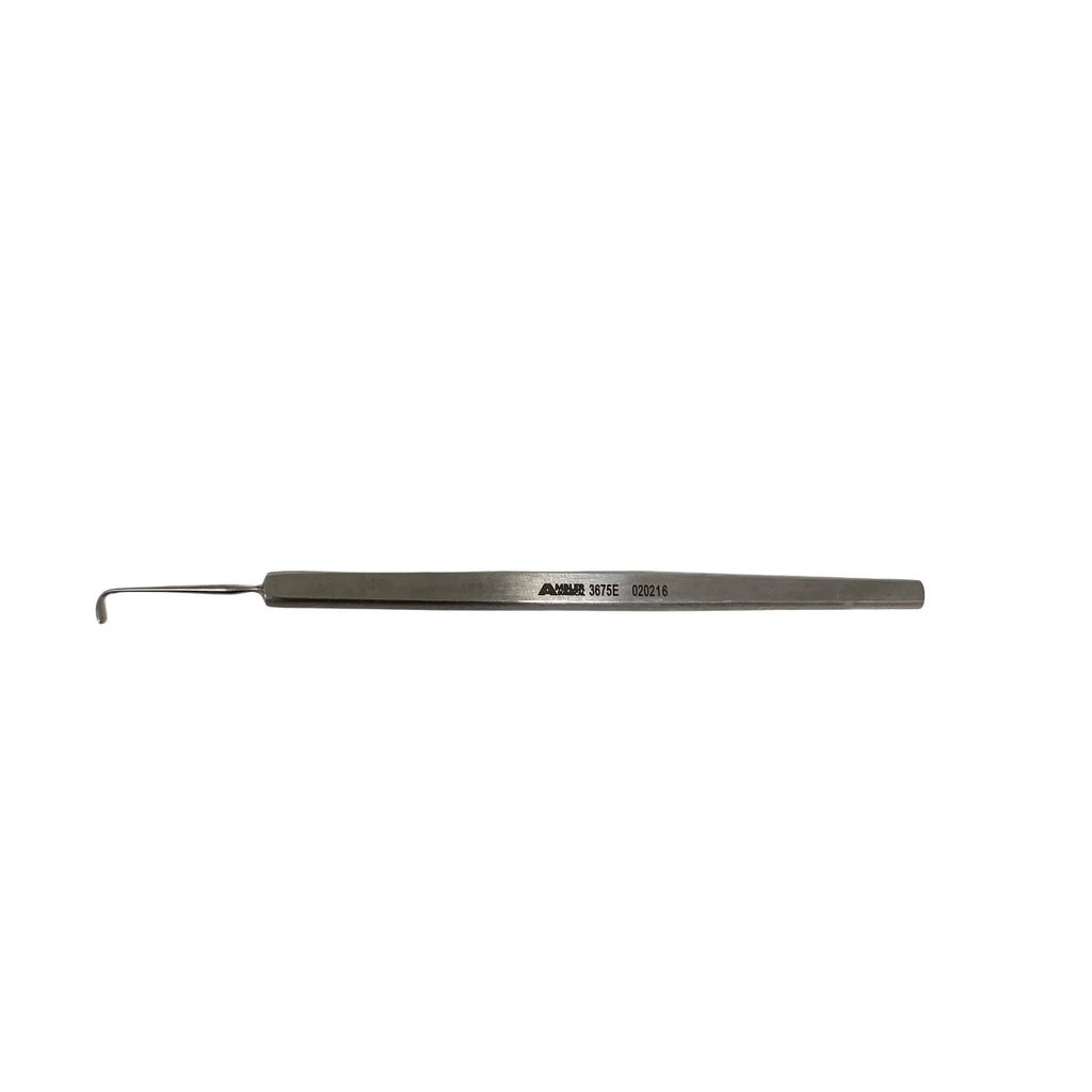 AMBLER REF 3675E Stevens tenotomy hook 4 3/4'',curved, 6.0mm blunt hook, flat handle