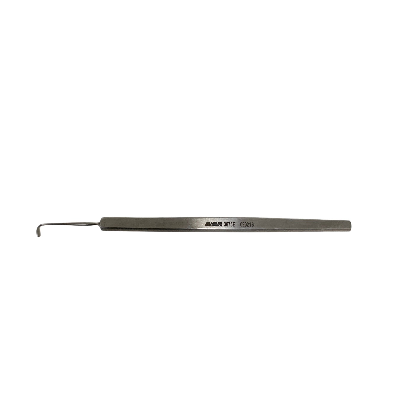 AMBLER REF 3675E Stevens tenotomy hook 4 3/4'',curved, 6.0mm blunt hook, flat handle