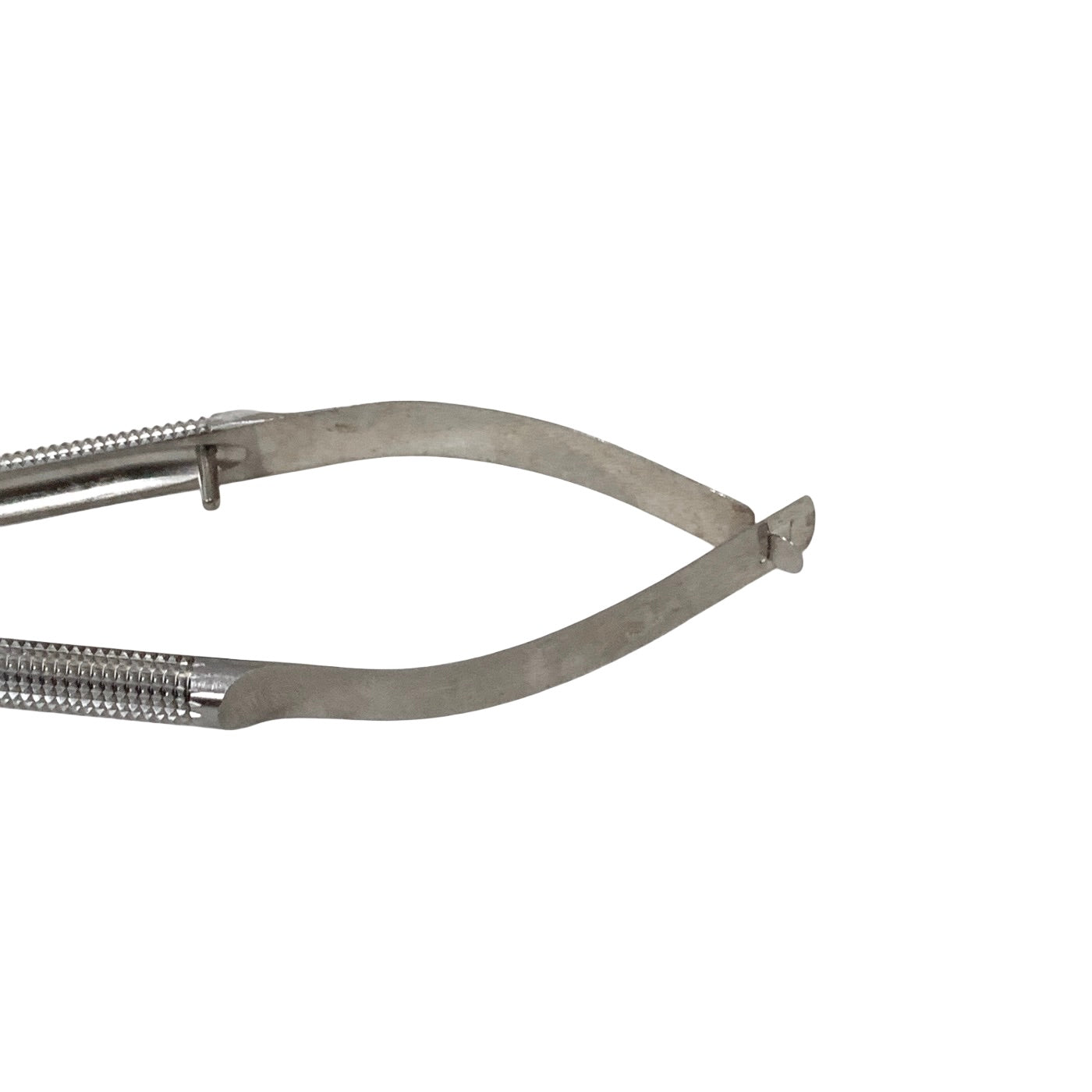 AMBLER REF 4412E Castroviejo needle holder 5 1/8'',curved, 9.0mm smooth jaws, round handle, without lock