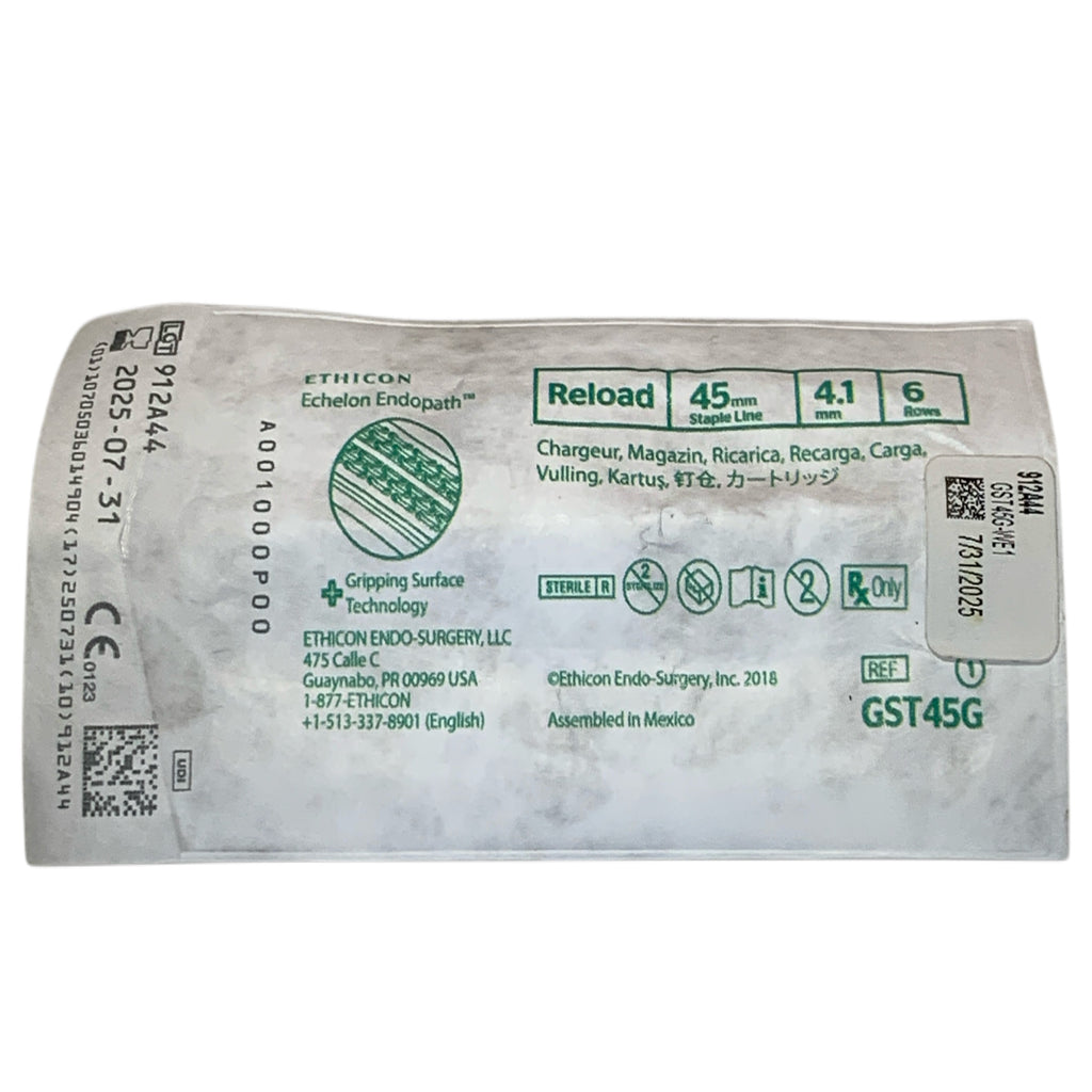 ETHICON REF GST45G Echelon Endopath Reload 45mm 4.1mm 6 Rows Exp.2025/07