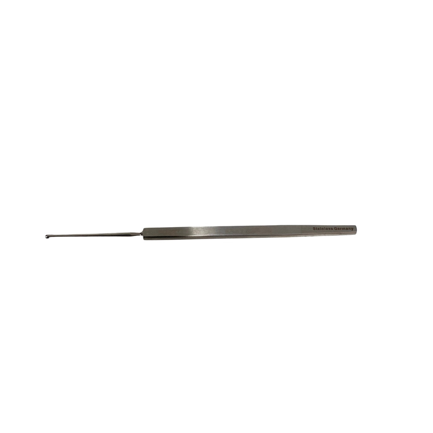 AMBLER REF 9107E Meyerhoeffer chalazion curette 4 7/8'',straight, size 2, 2.0mm cup, flat handle