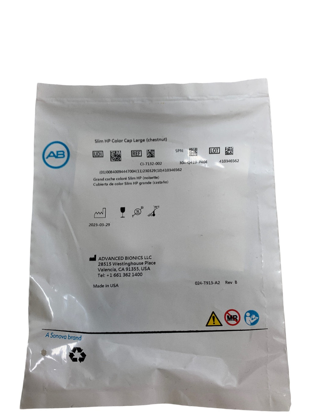 ADVANCED BIONICS CI-7132-002 Slim HP Color Cap Large chestnut