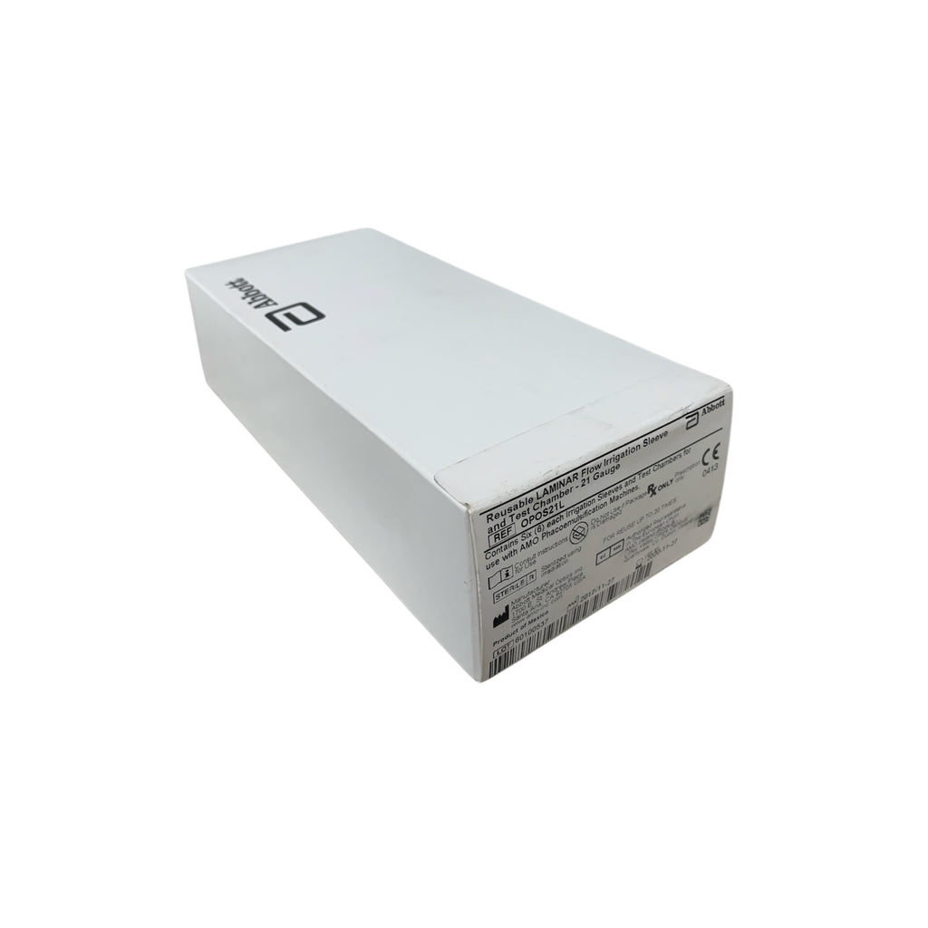 ABBOTT OPOS21L Reusable LAMINAR Flow Irrigation Sleeve and Test Chamber 21 Gauge Box of 6 Exp 2020 11
