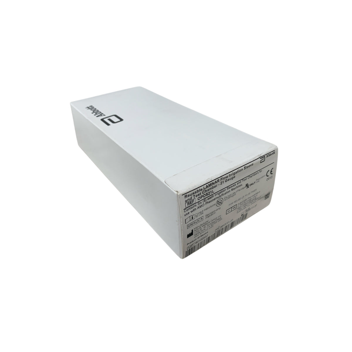 ABBOTT OPOS21L Reusable LAMINAR Flow Irrigation Sleeve and Test Chamber 21 Gauge Box of 6 Exp 2020 11