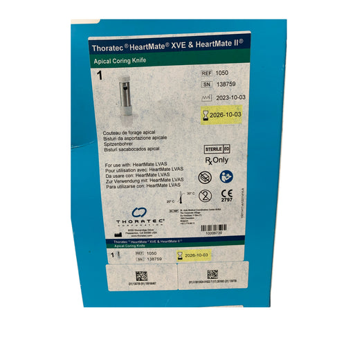 ABBOTT REF 1050 Thoratec HeartMate XVE & HeartMate II Apical Coring Knife Exp.2026/10