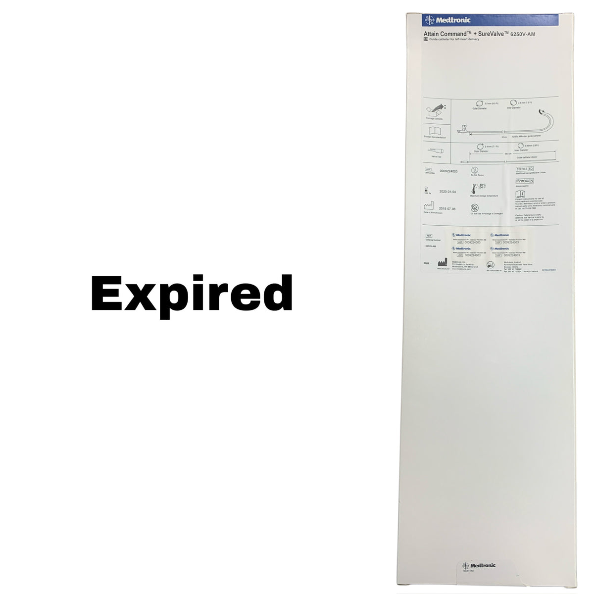 MEDTRONIC 6250V-AM Attain Command SureValve Guide Catheter 50cm EXP 2020 01
