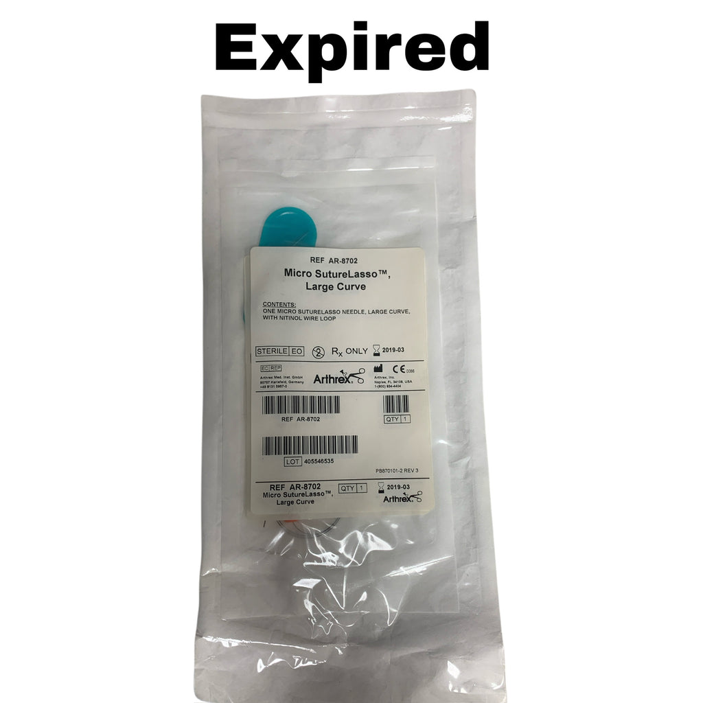 ARTHREX AR-8702 Micro SutureLasso Large Curve EXP 2019 03