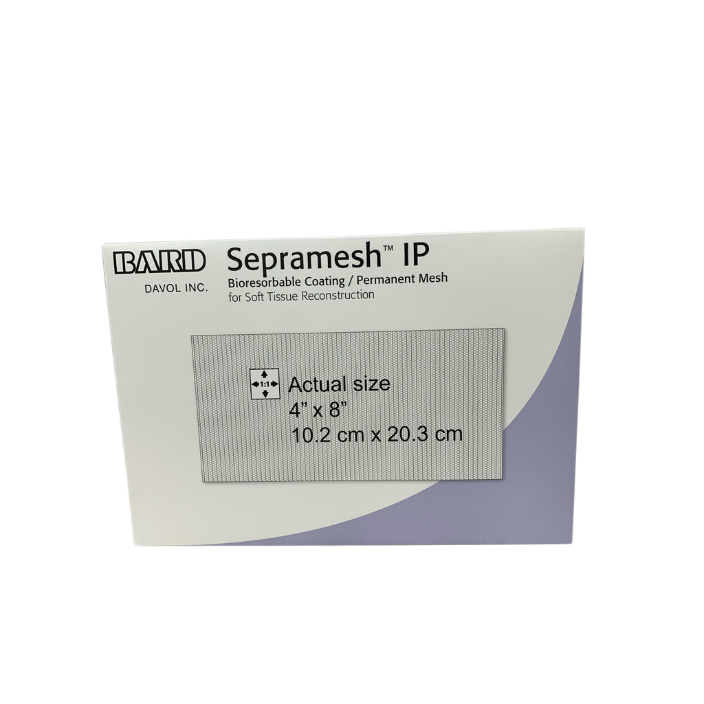 BARD REF 5959480 Sepramesh IP Bioresorbable Coating Permanent Mesh 4" x 8" (10.2 cm x 20.3 cm) Exp.2025/05