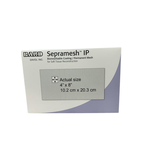 BARD REF 5959480 Sepramesh IP Bioresorbable Coating Permanent Mesh 4" x 8" (10.2 cm x 20.3 cm) Exp.2025/05