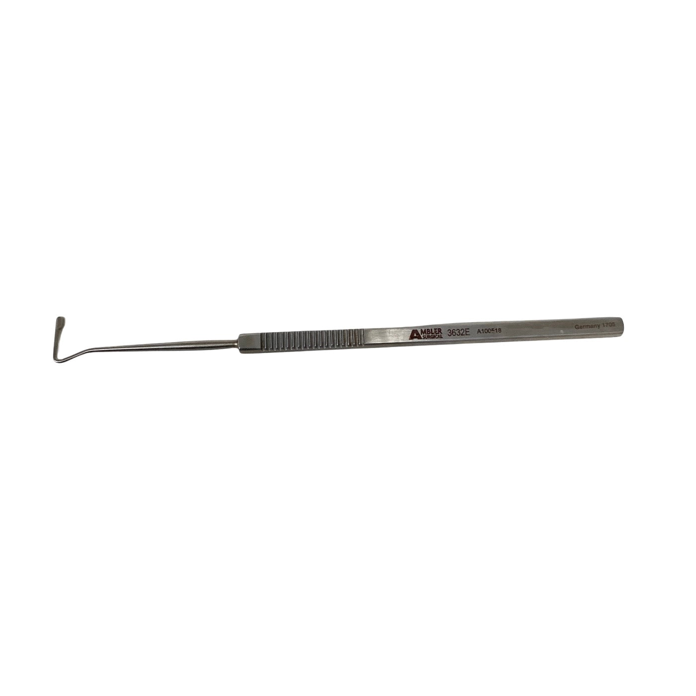 AMBLER REF 3632E Jameson muscle hook 5 3/8'',large, 8.0mm flattened end, 2.0mm bulbous tip, flat handle