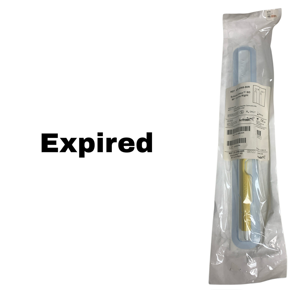 ARTHREX AR-4068-90R SutureLasso SD 90° Curve Right Needle Cannula, EXP 2019-12