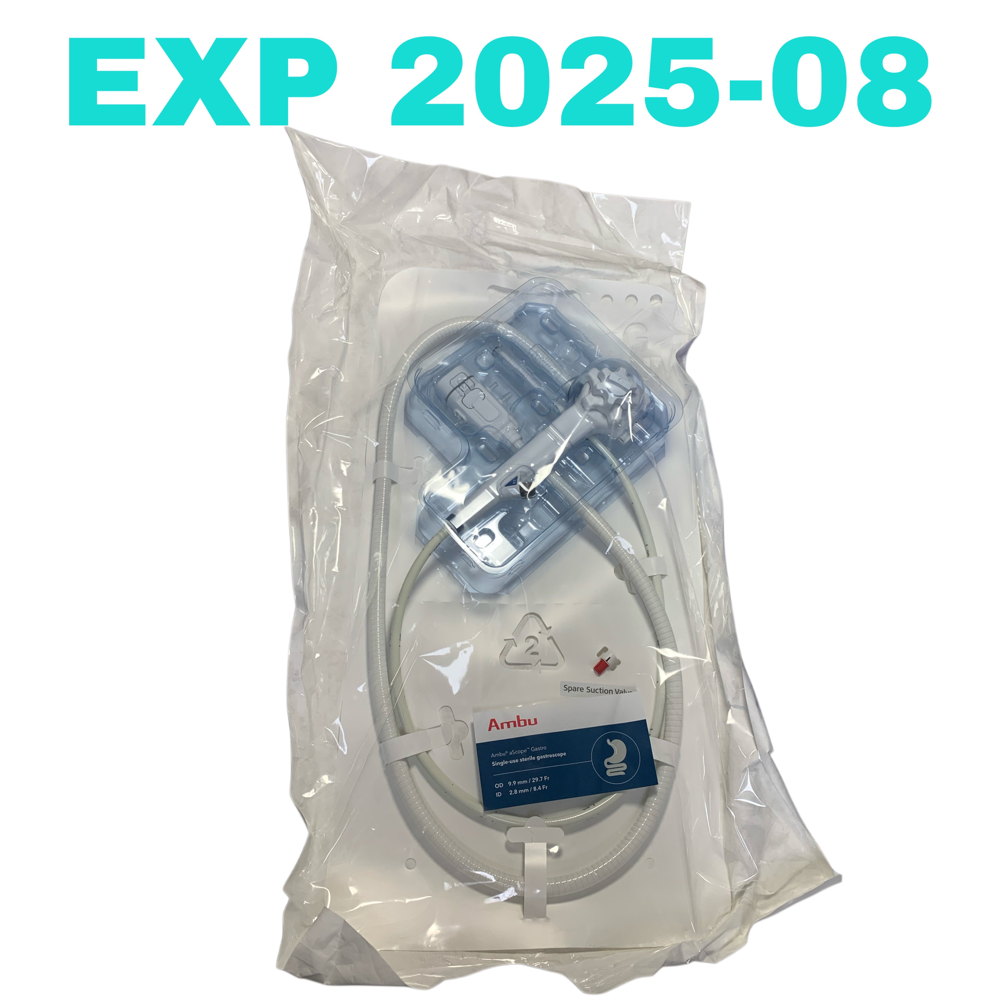 AMBU REF 483001000US aScope Gastro Single-Use Sterile Flexible Endoscope Gastroscope, Exp.2025/08