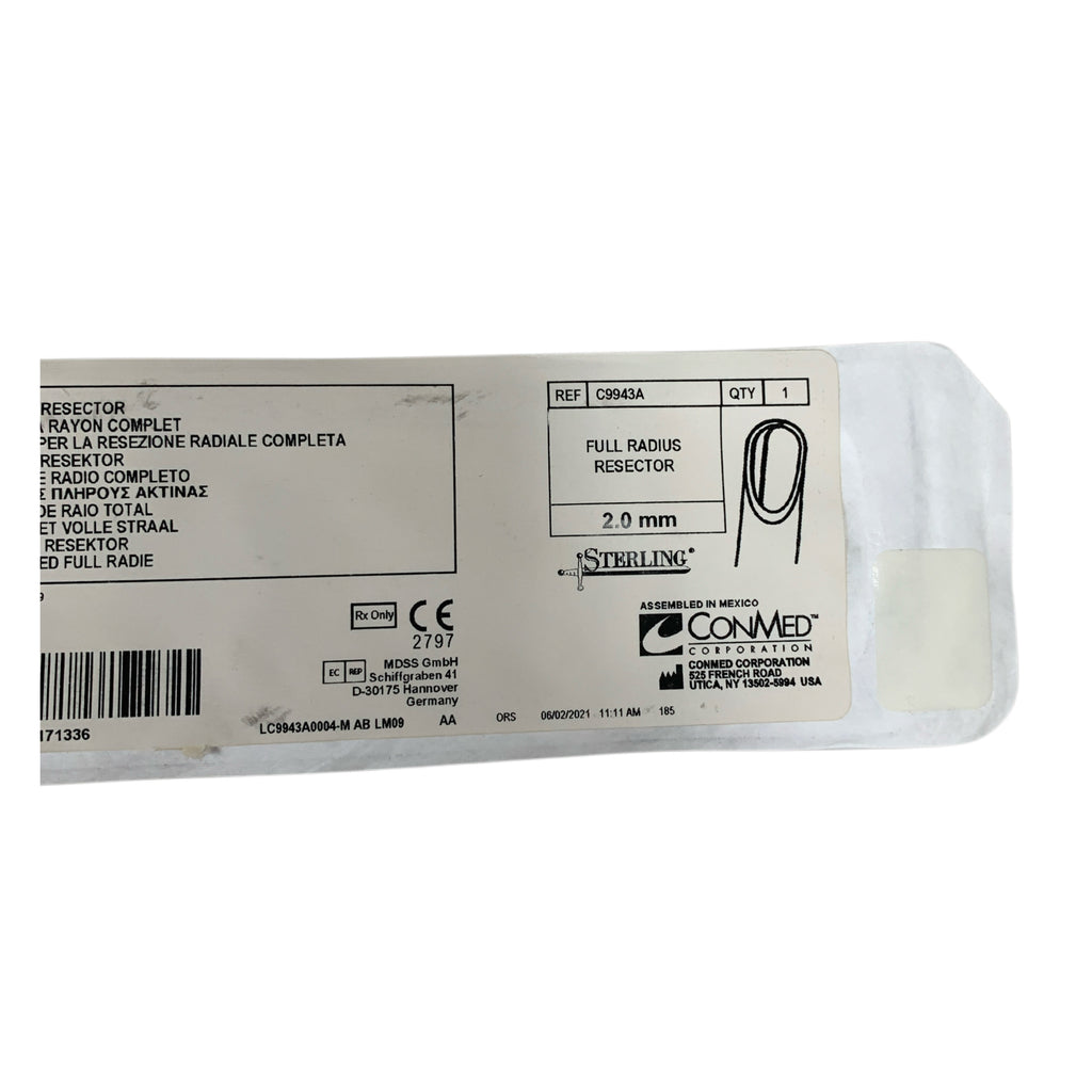 CONMED C9943A Sterling Full Radius Resector 2.0mm Exp 2026 06