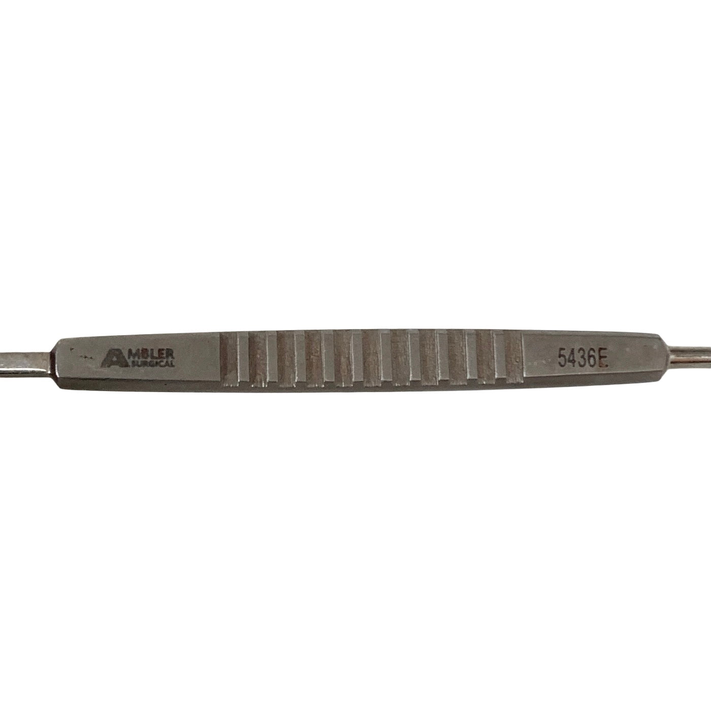 AMBLER REF 5436E O'Connor scleral depressor/marker 5 3/8'', double-ended, 3.0mm wide teardrop-shaped end and 1.5mm Gass marking end, flat handle