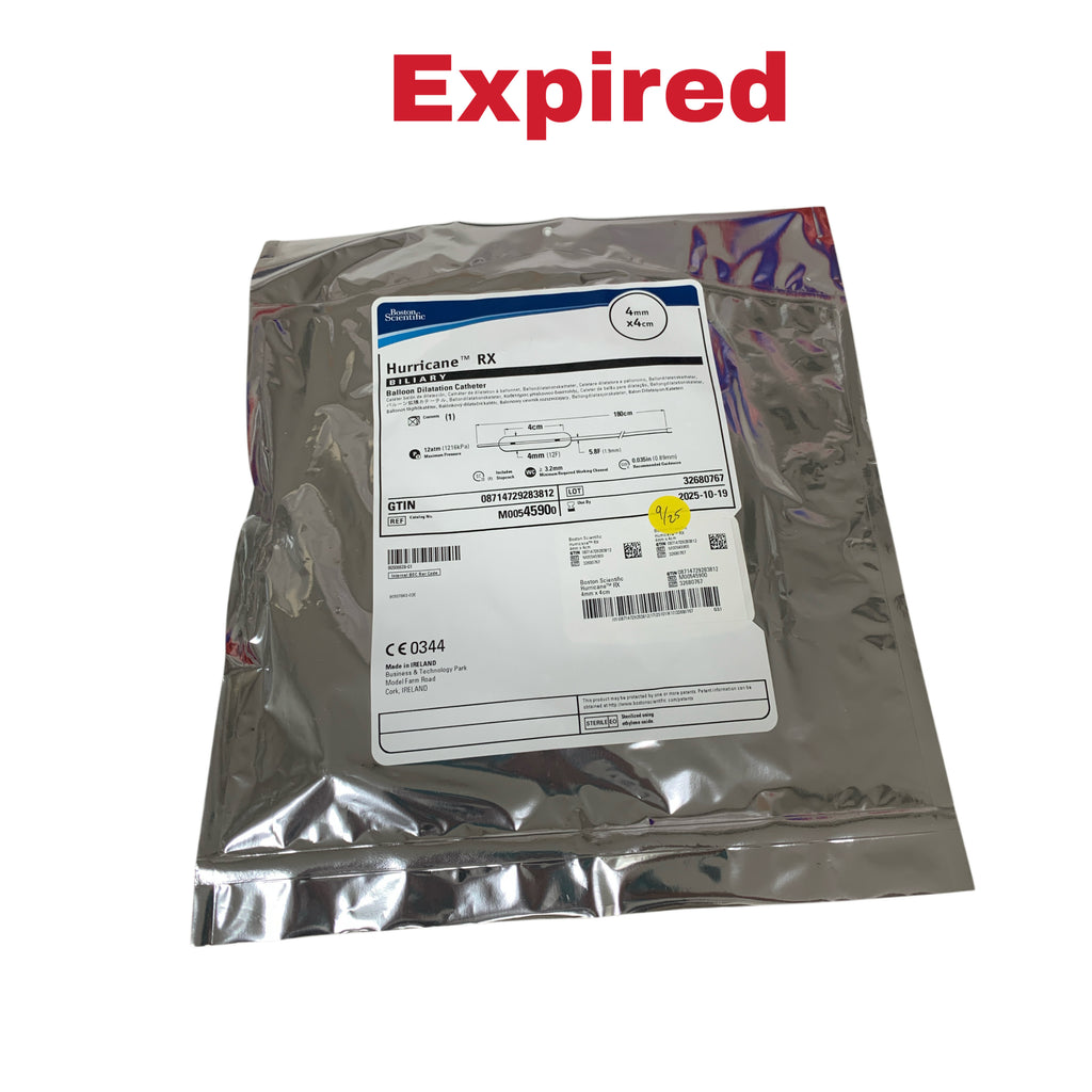 BOSTON SCIENTIFIC REF M00545900 Hurricane RX Biliary Balloon Dilatation Catheter 4mm x 4cm, Exp.2025/10