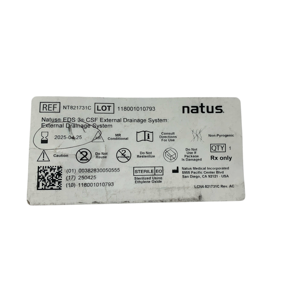 NATUS MEDICAL NT821731C EDS 3 CSF External Drainage System Exp 2025 04