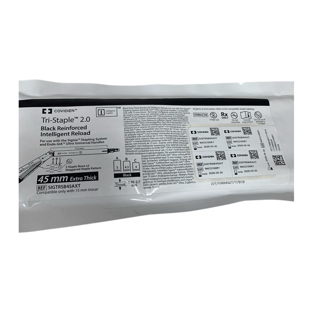 COVIDIEN SIGTRSB45AXT Tri-Staple 2.0 Black Reinforced Intelligent Reload 45 mm Extra Thick EXP 2026 09