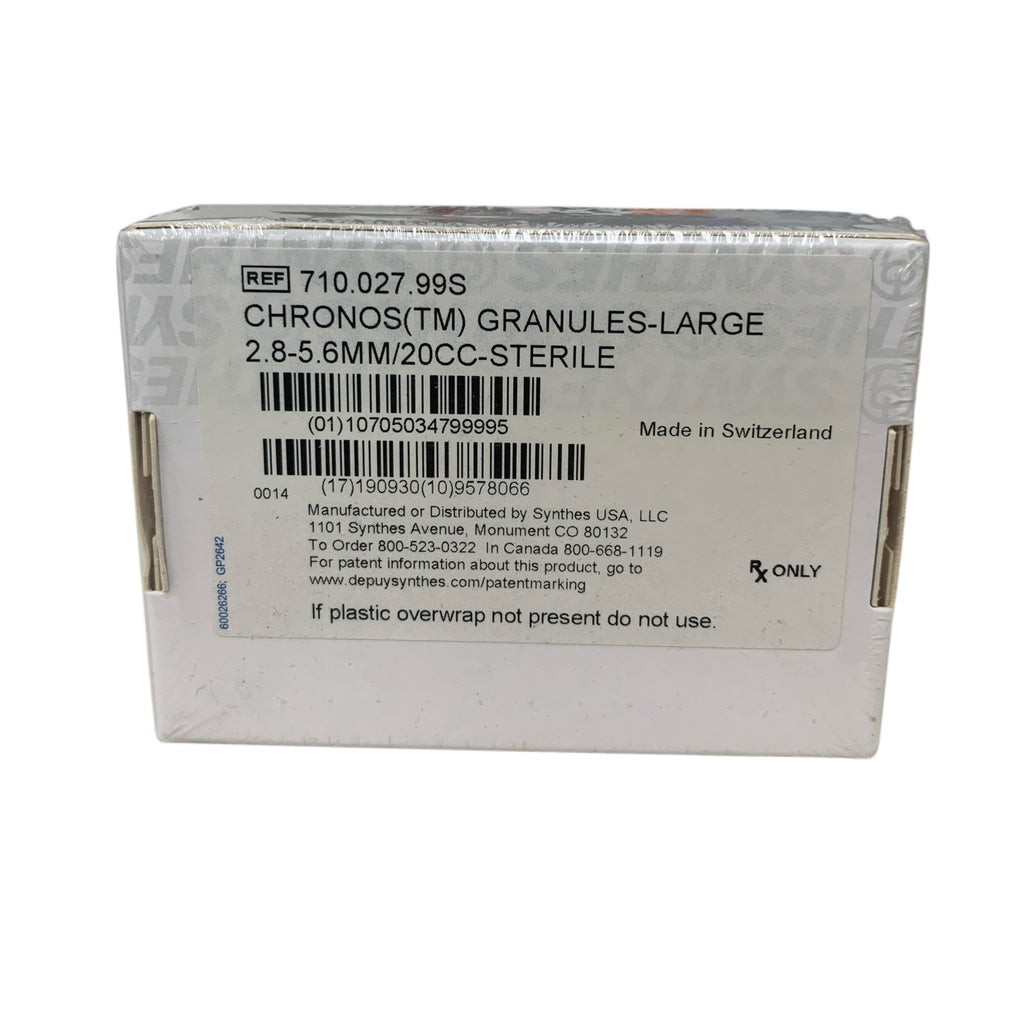 SYNTHES 710.027.99S Chronos Granules Large 2.8-5.6 mm 20 CC Exp 2019 09