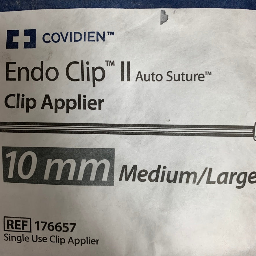 COVIDIEN 176657 Endo Clip II Auto Suture Clip Applier 10mm Medium Large EXP 2023 05
