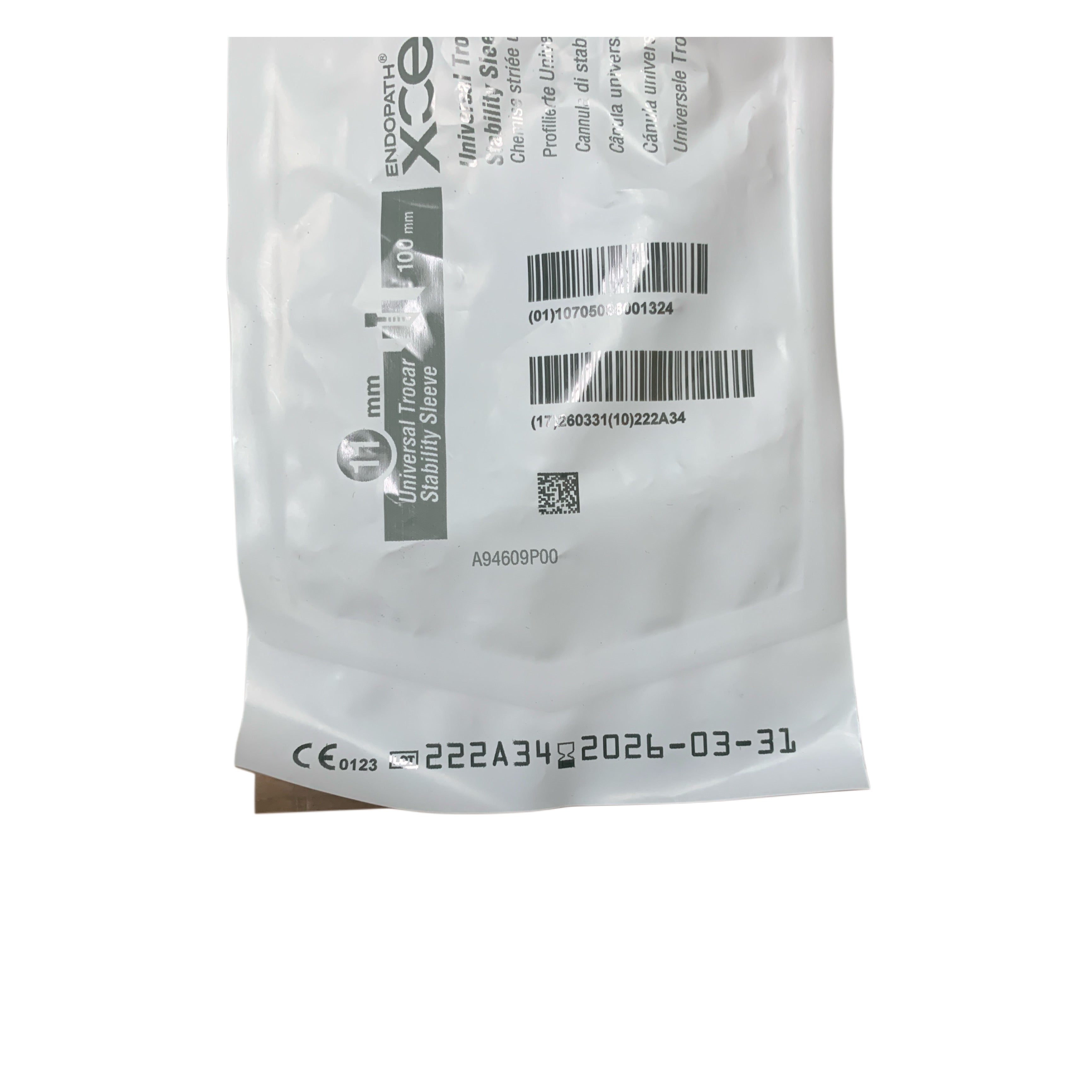 ETHICON REF CB11LT Endopath Xcel 11mm Universal Trocar Stability Sleeve 100mm, Exp.2026/03