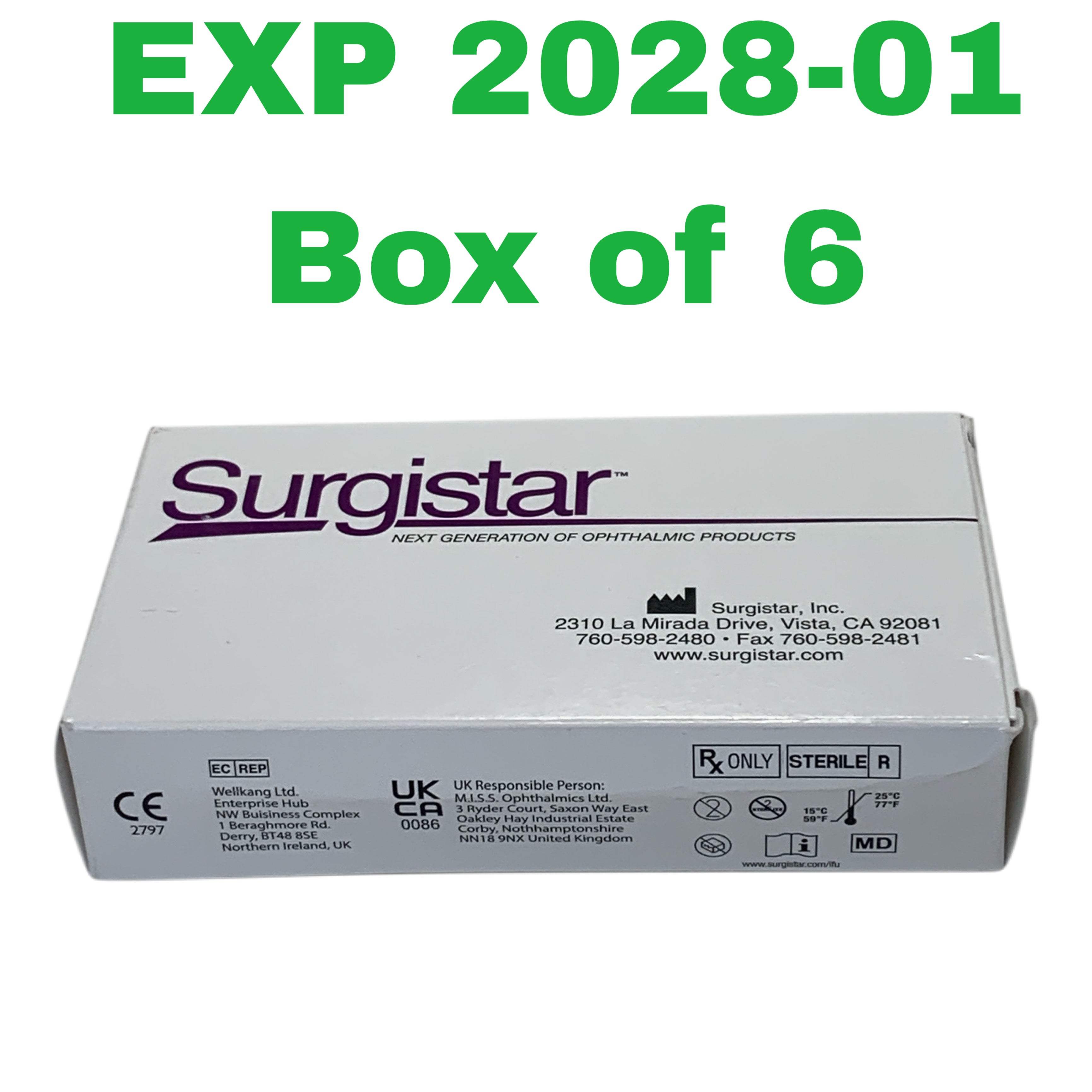 SURGISTAR REF 6900 Miniature Blade Round Tip Box of 6, Exp.2028/01
