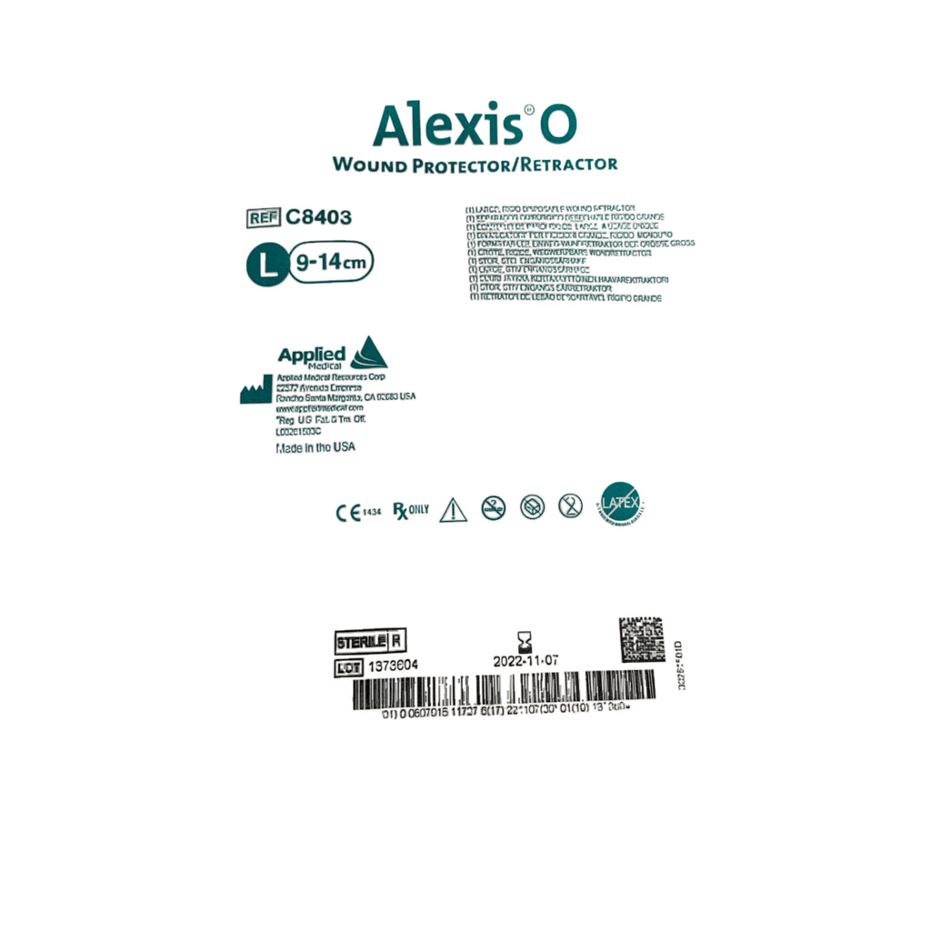 APPLIED MEDICAL C8403 Alexis O Wound Protector Retractor L 9-14cm EXP 2022 11