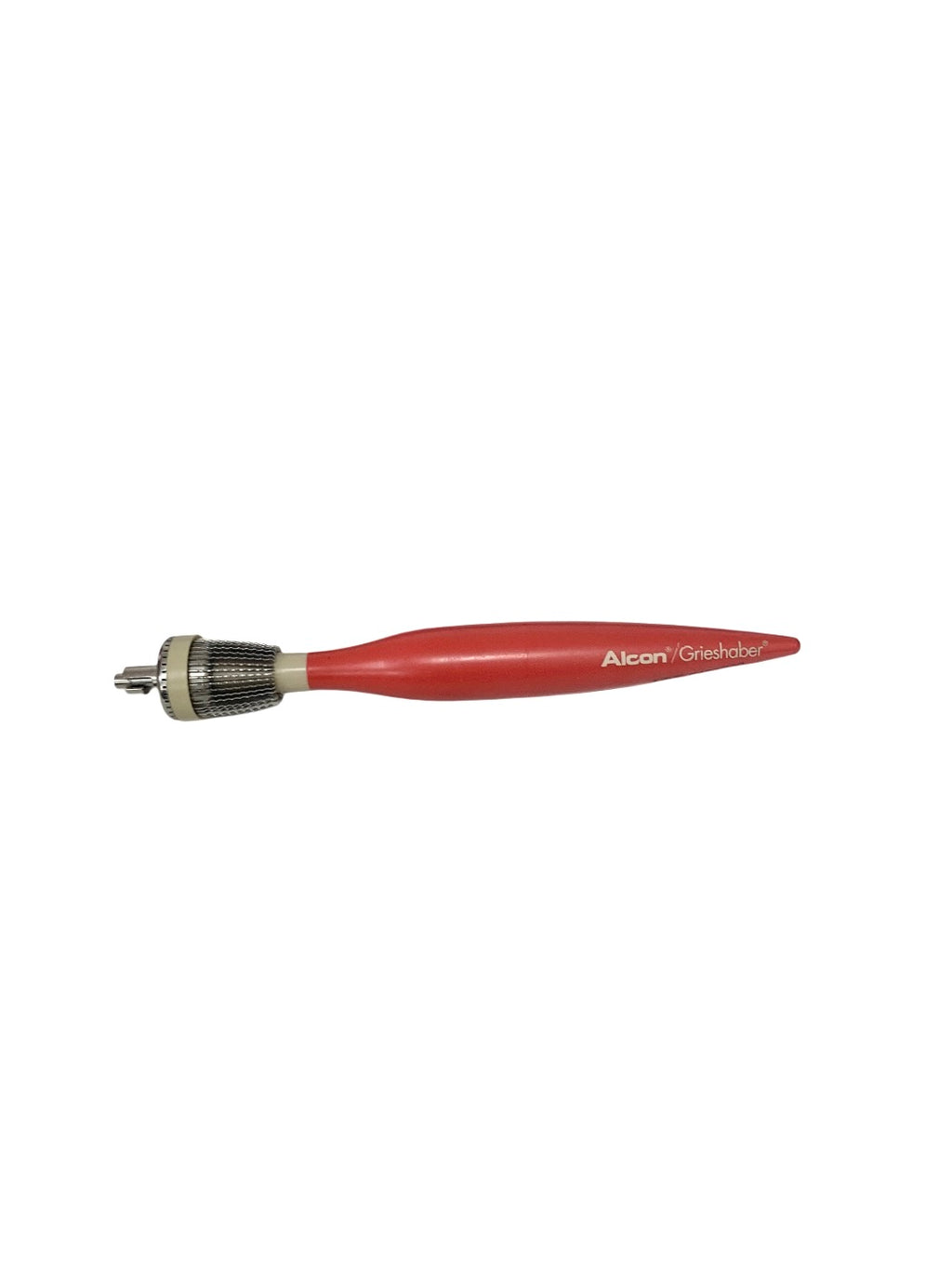 ALCON REF 712.00.41, Grieshaber REVOLUTION Handle, Red, With 4 Advanced DSP Forceps & Scissors Collection