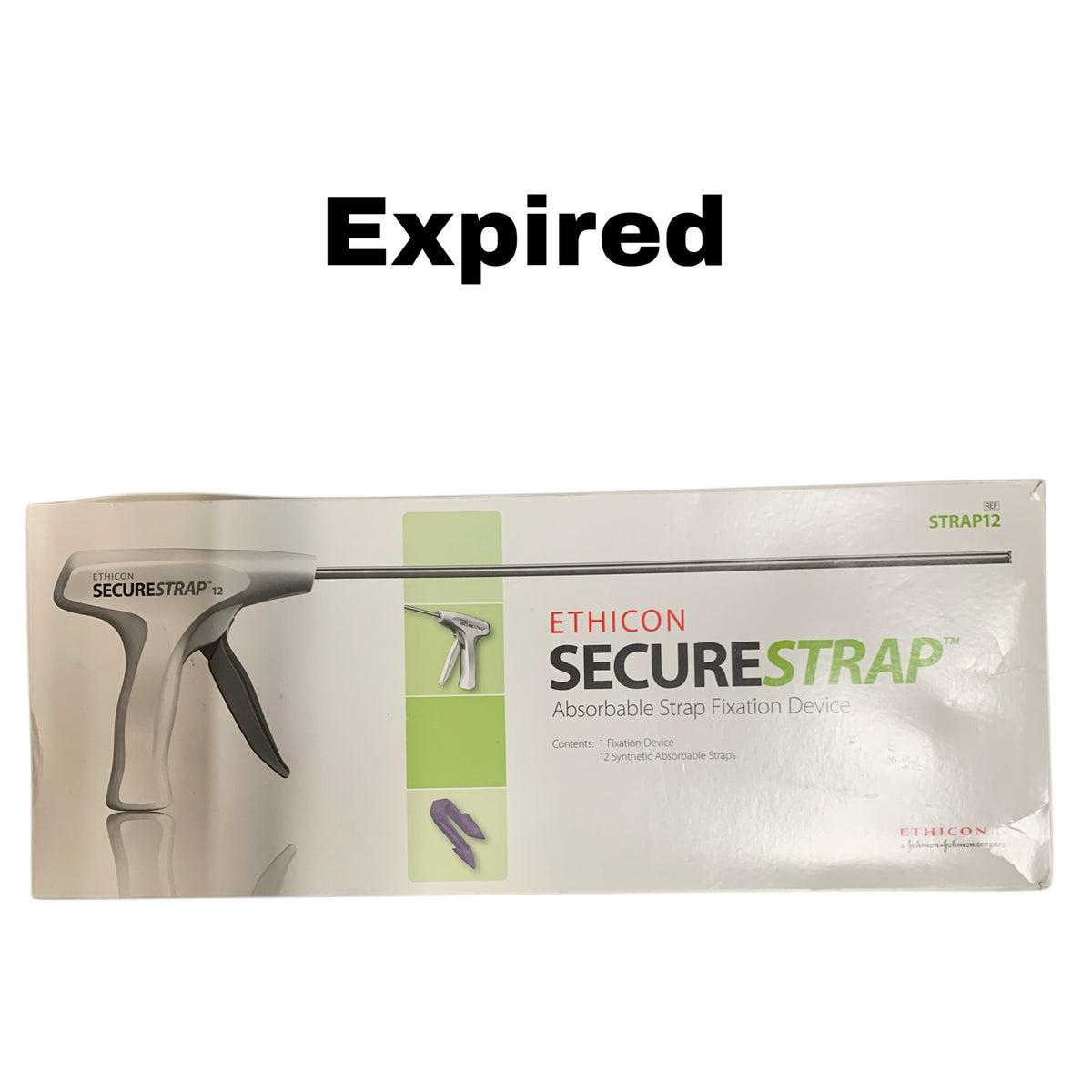 ETHICON STRAP12 Securestrap Absorbable Strap Fixation Device 12 Synthetic Absorbable Straps EXP 2021 10
