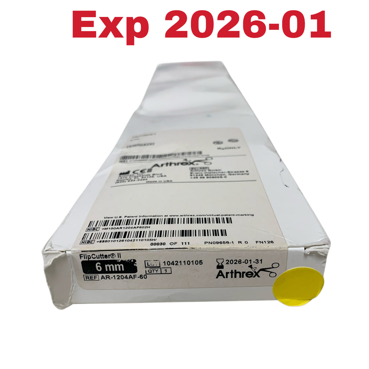 ARTHREX AR-1204AF-60 FlipCutter II 6mm Exp 2026 01