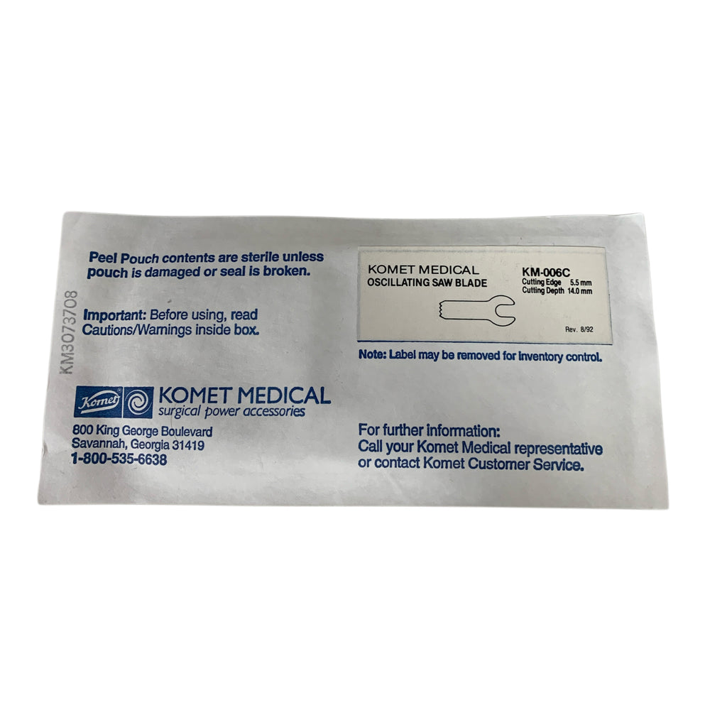 KOMET MEDICAL KM-006C Oscillating Saw Blade 5.5mm 14.0mm EXPIRED