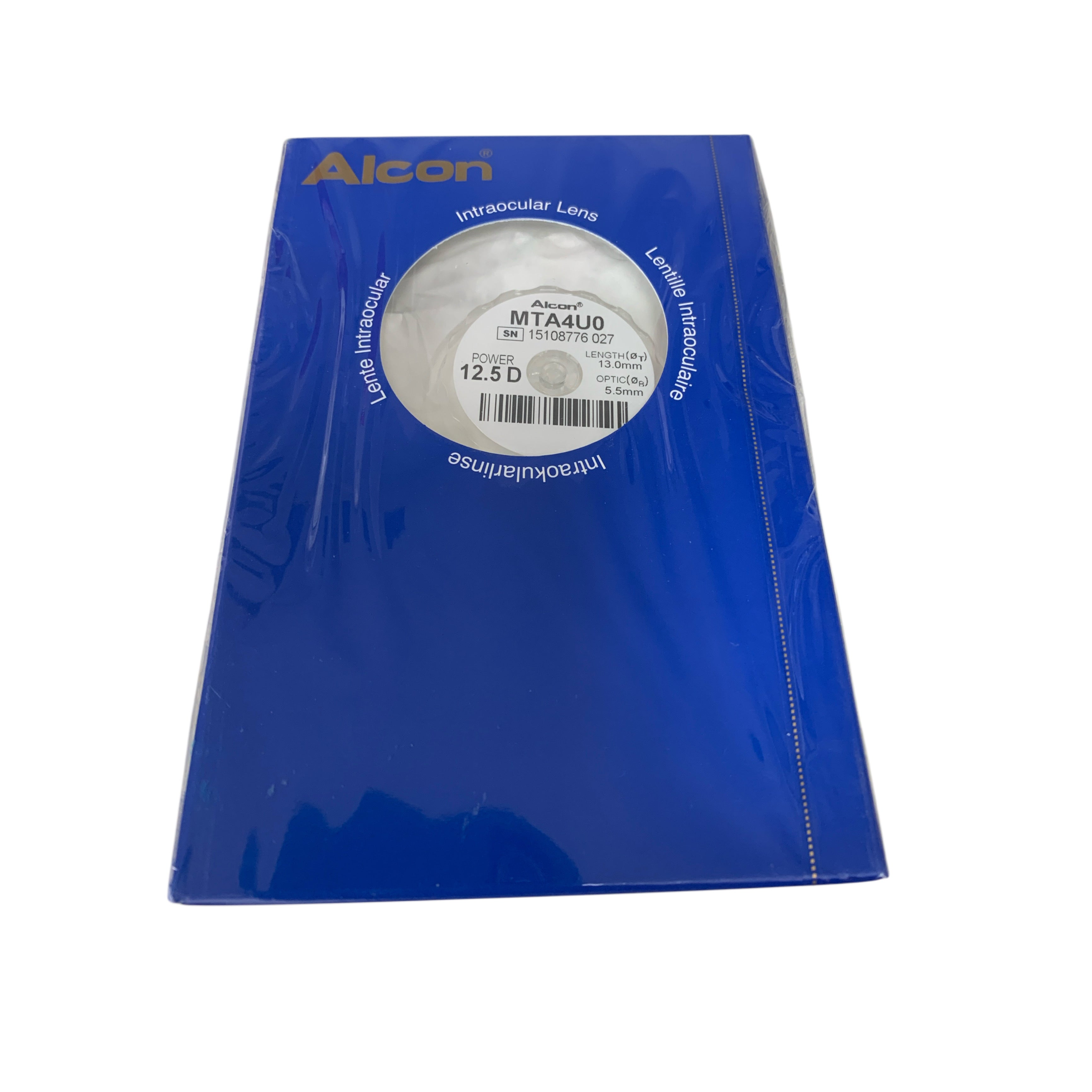ALCON REF MTA4U0 Intraocular Lens 12.5 D UV Exp 2025 11