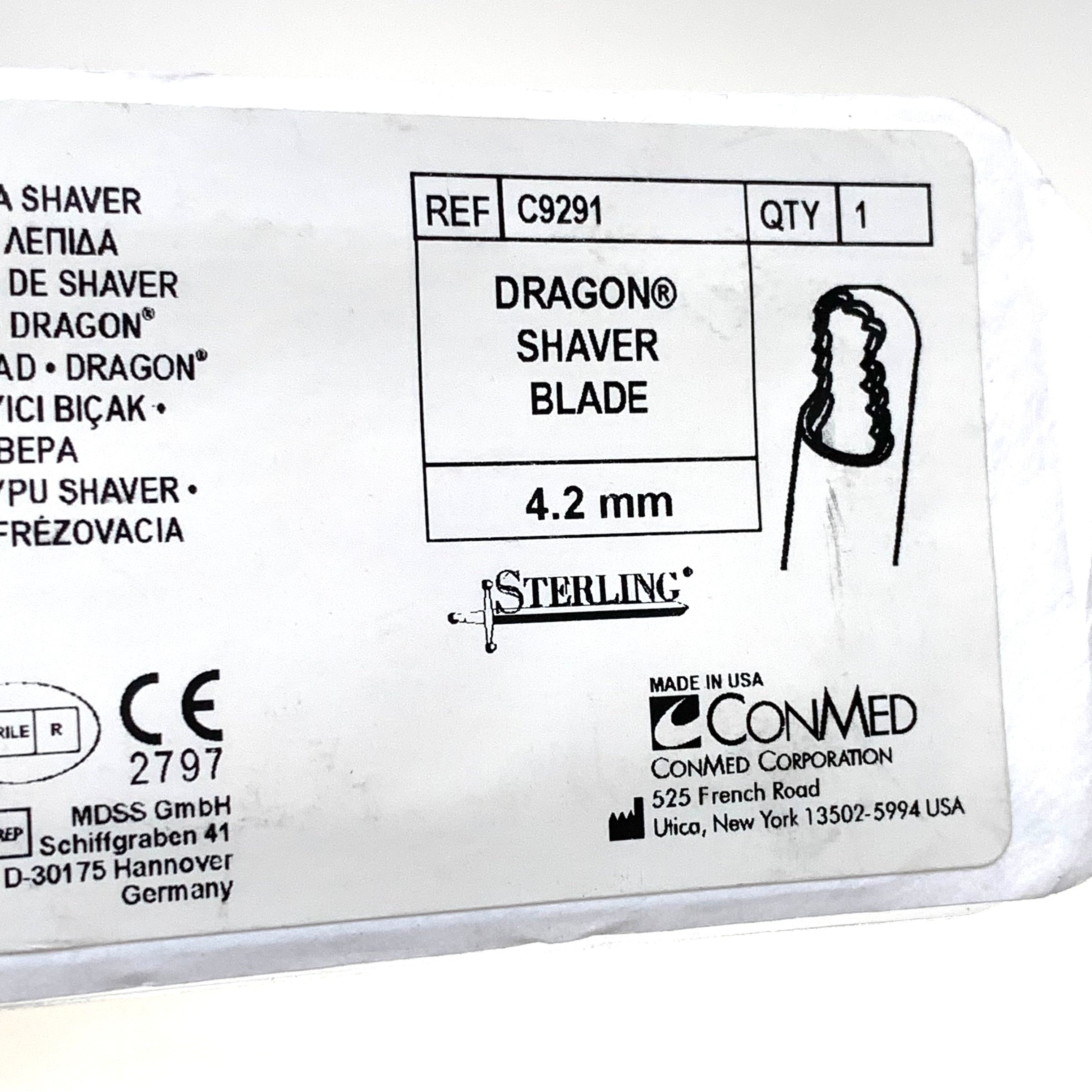 CONMED REF C9291 Dragon Shaver Blade 4.2mm, EXP.2029/03