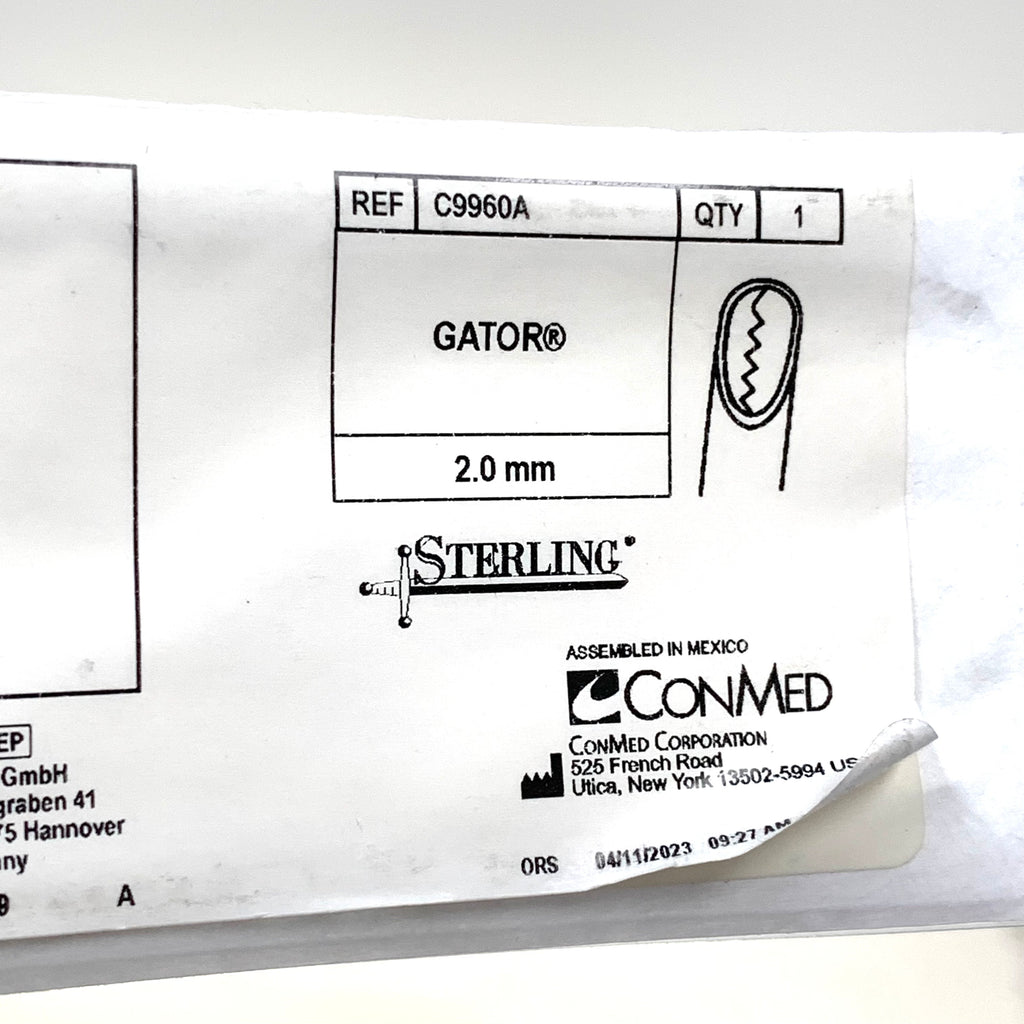 CONMED REF C9960A Gator Sterling 2.0mm Arthroscopic Shaver Blade, Exp.2028/04