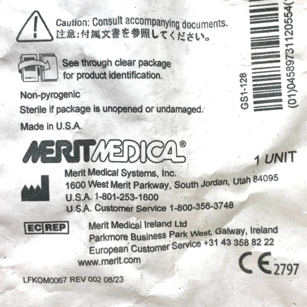 MERIT MEDICAL REF K12-MS2666 Custom Procedure Kit Olympus, Exp.2028/02
