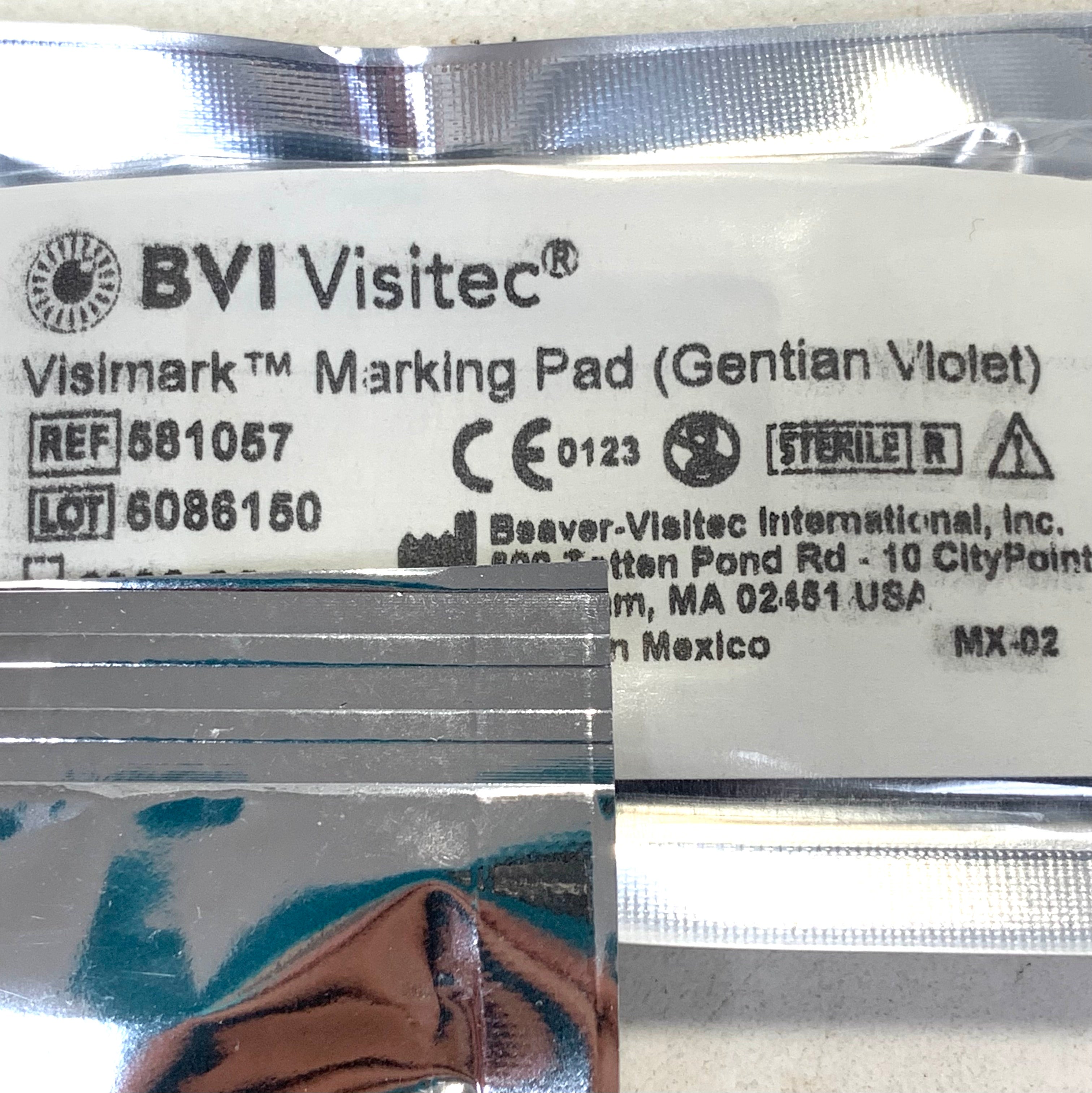 BVI BEAVER VISITEC REF 581057 Visimark Corneal Marking Pad Gentian Violet, EXP.2029/09