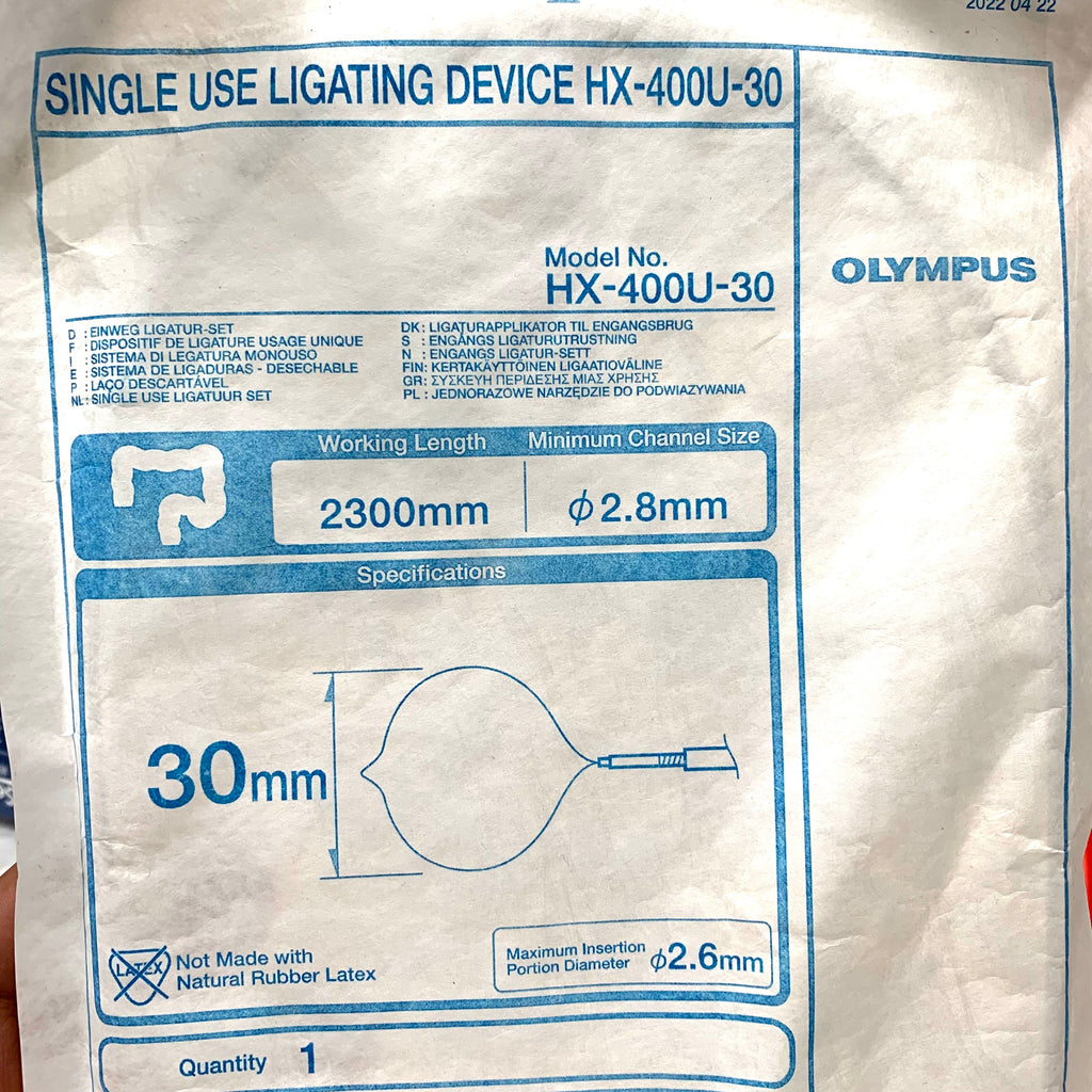 OLYMPUS REF HX-400U-30 Single Use Ligating Device 2300mm, EXP.2025/07