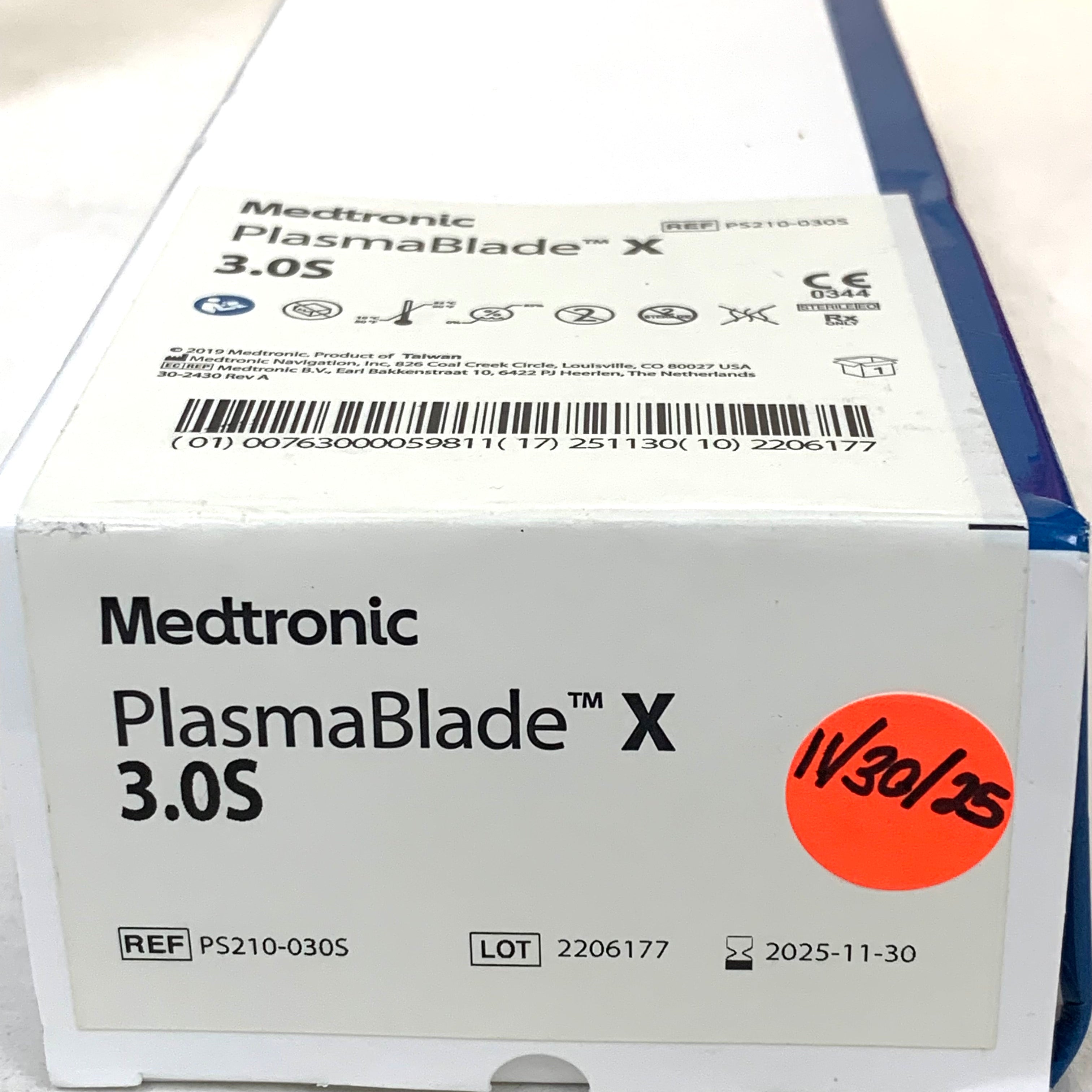 MEDTRONIC REF PS210-030S PlasmaBlade X 3.0S, Exp.2025/11