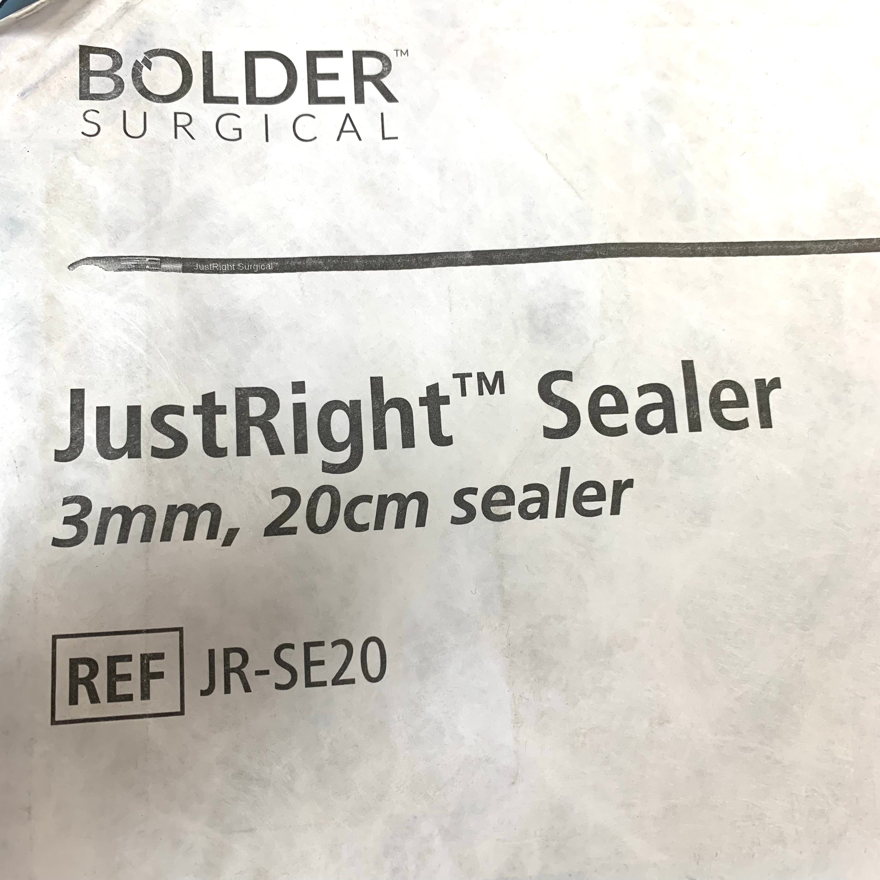 BOLDER SURGICAL REF JR-SE20 JustRight Sealer 3mm 20cm Sealer, EXP.2022/09