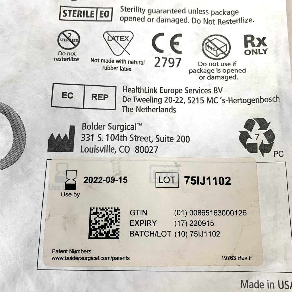 BOLDER SURGICAL REF JR-SE20 JustRight Sealer 3mm 20cm Sealer, EXP.2022/09