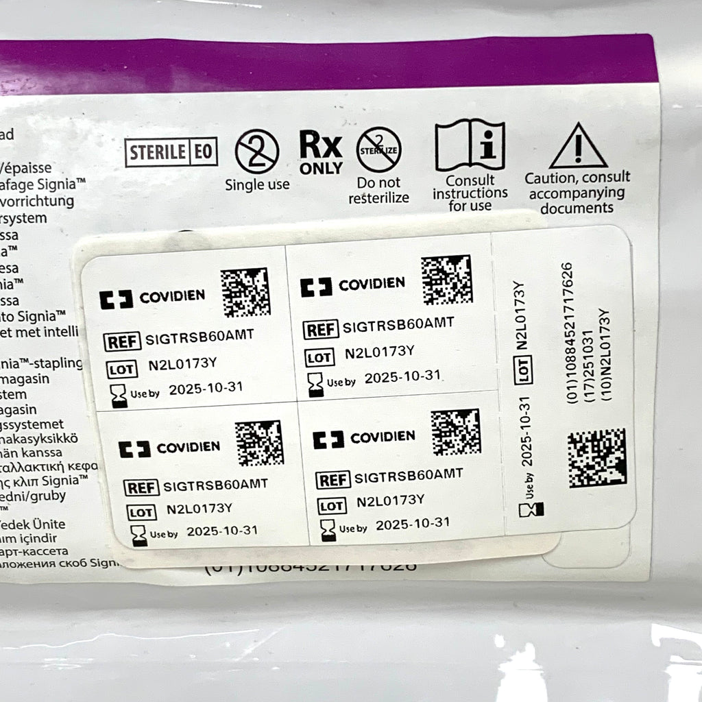 COVIDIEN REF SIGTRSB60AMT Tri-Staple 2.0 Reinforced Intelligent Reload 60mm Medium/Thick, EXP.2025/10
