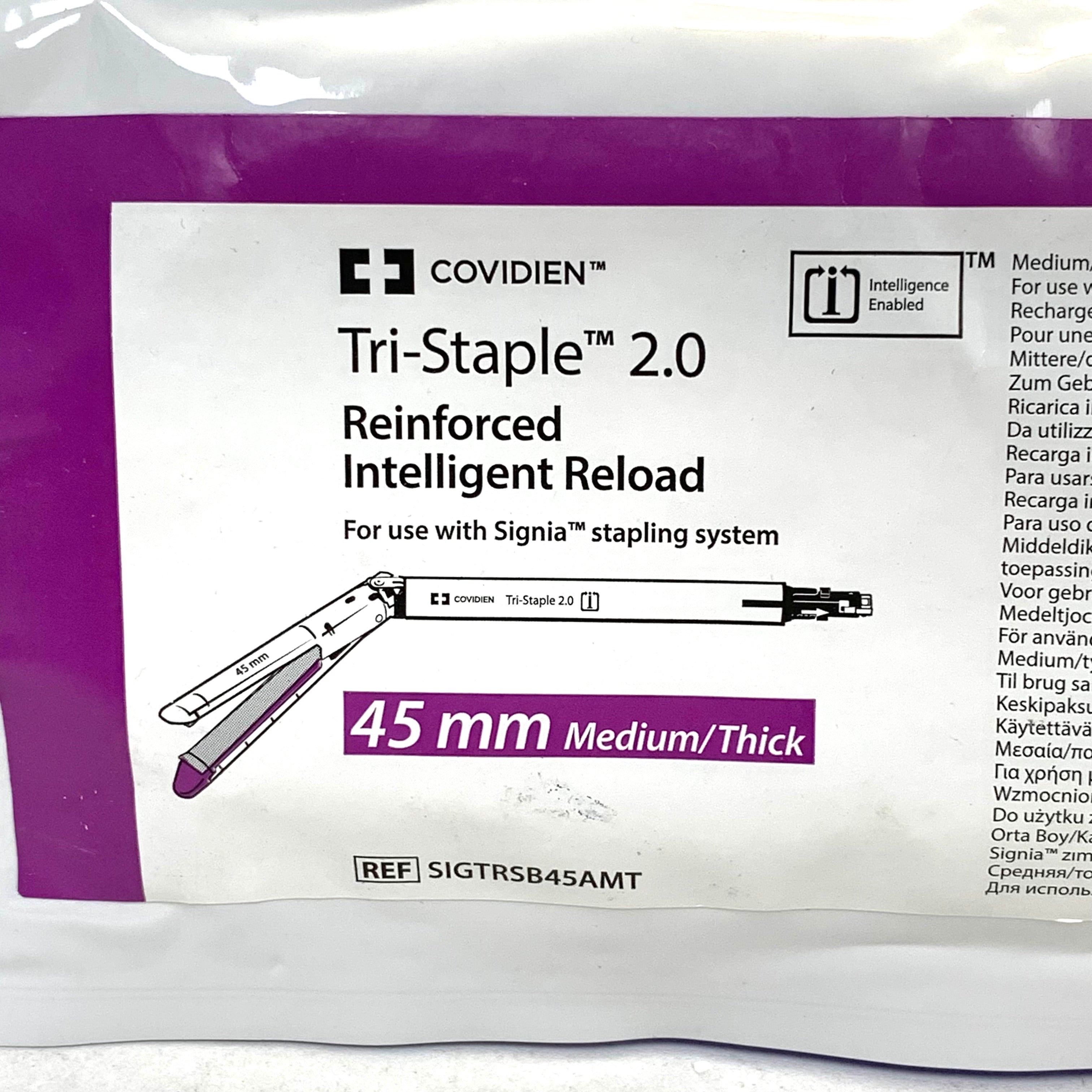 COVIDIEN REF SIGTRSB45AMT Tri-Staple 2.0 Reinforced Intelligent Reload 45mm Medium/Thick, EXP.2026/04