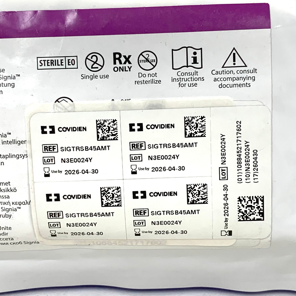 COVIDIEN REF SIGTRSB45AMT Tri-Staple 2.0 Reinforced Intelligent Reload 45mm Medium/Thick, EXP.2026/04