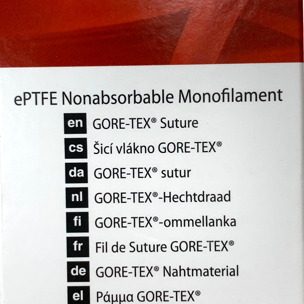 GORE REF 2N05A GORE-TEX Suture CV-2 ePTFE Nonabsorbable Monofilament THX-26 Box of 12, EXP.2025/06